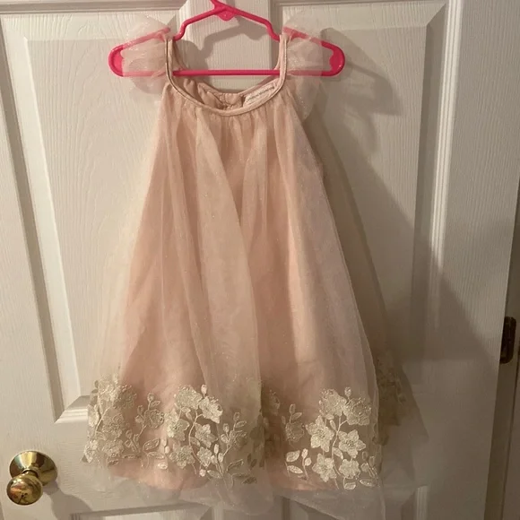 Catherine Malandrino | Dresses | Catherine Malandrino Girls Dress 5t In  Blush Pinkgold | Poshmark